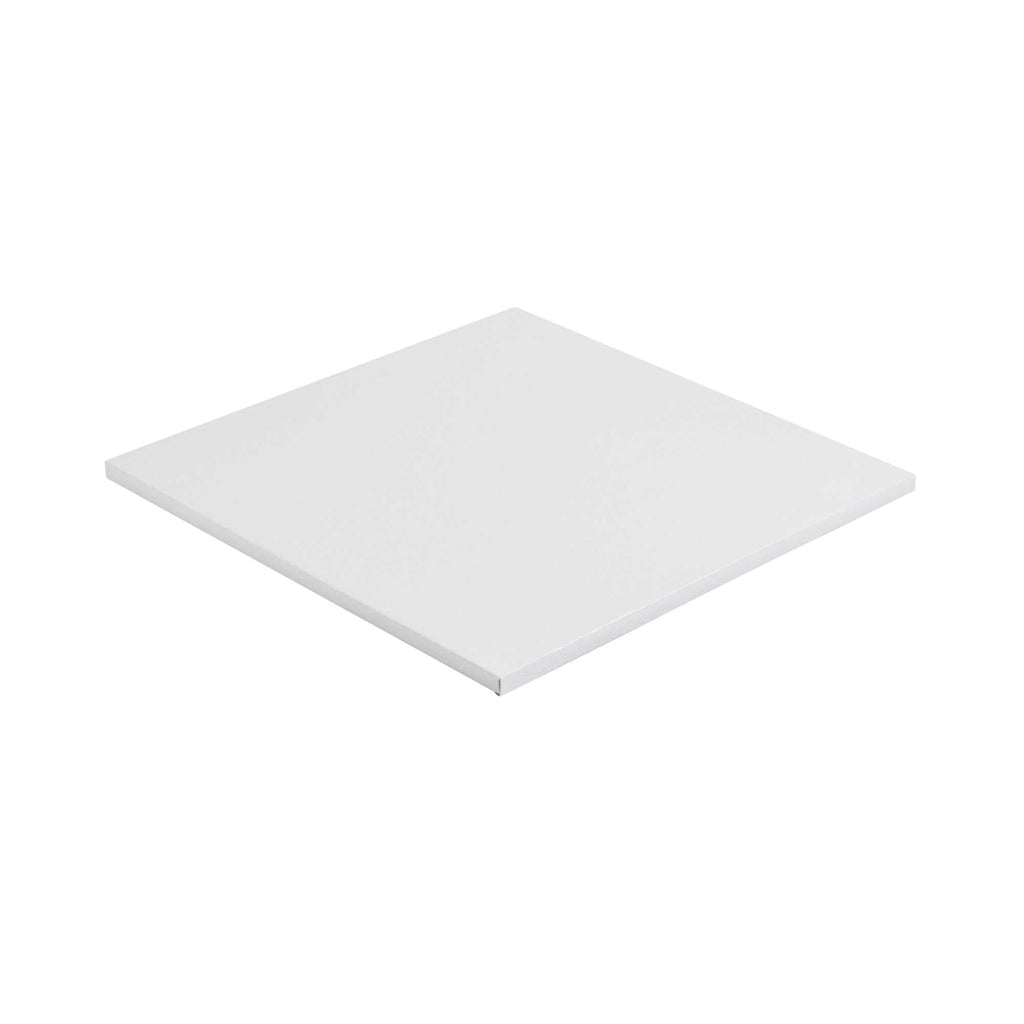 Pastry Tek Square White Cardboard Cake Drum Board - Covered Edge - 12" x 12" x 1/2" - 1 count box