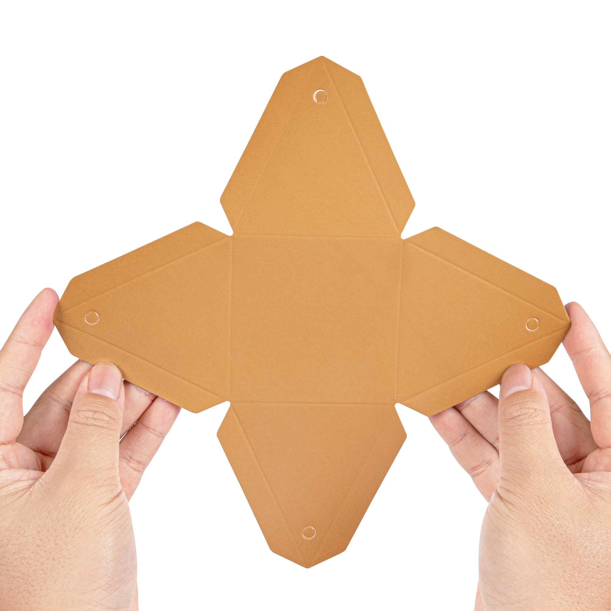 Pastry Tek Brown Pyramid Paper Candy and Gift Box - 3" x 3" x 3" - 100 count box