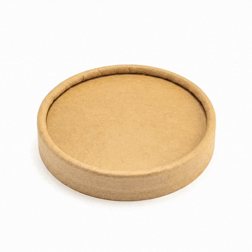 Coppetta Round Kraft Paper To Go Cup Lid - Fits 4 oz - 200 count box