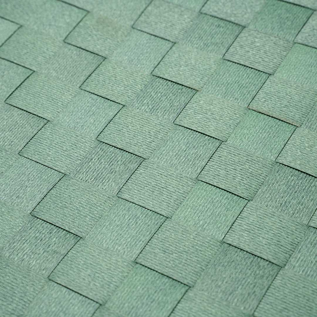Macroweave Rectangle Green Woven Placemat - 16" x 12" - 6 count box