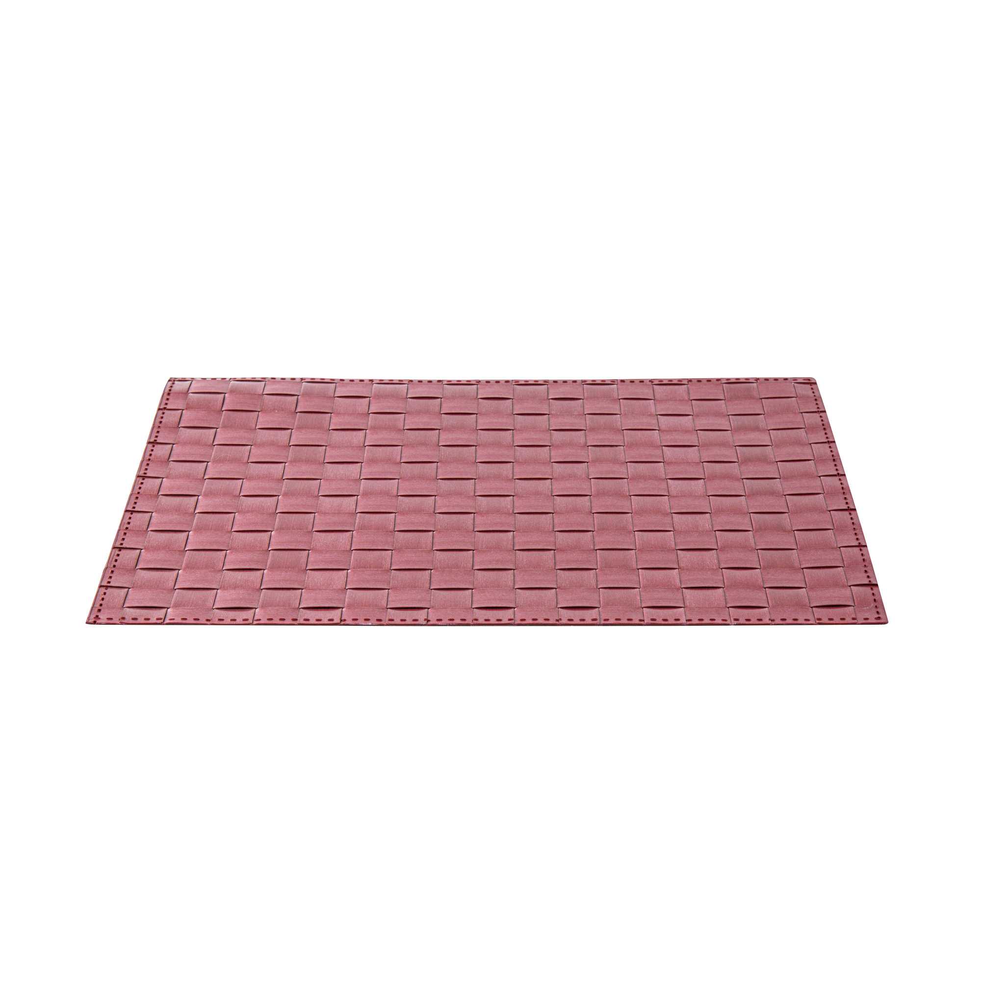 Macroweave Rectangle Red Woven Placemat - 16" x 12" - 6 count box