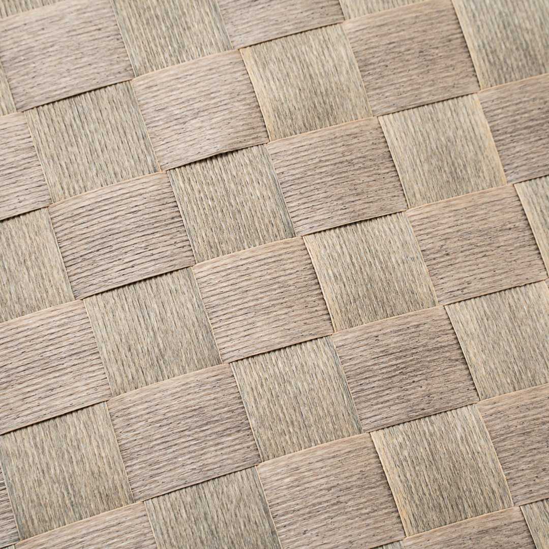 Macroweave Round Light Brown Placemat - 15" x 15" - 6 count box