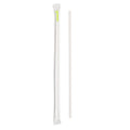 Bev Tek White Paper Straw - Wrapped, Biodegradable, 7.5mm - 10" - 1000 count box