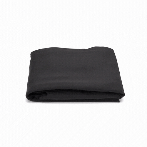 Table Tek Rectangle Black Spandex Table Cover - Contour Cut - 72" x 30" - 10 count box