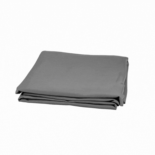 Table Tek Rectangle Charcoal Gray Spandex Table Cover - Contour Cut - 96" x 30" - 10 count box