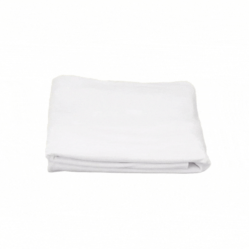 Table Tek Rectangle White Spandex Table Cover - Contour Cut - 96" x 30" - 10 count box