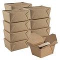 Bio Tek 30 oz Rectangle Kraft Paper Microwavable #1 Bio Box Take Out Container - 5" x 4" x 2 1/2" - 200 count box