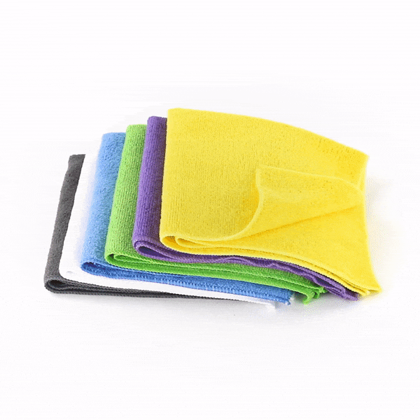 Clean Tek Professional Microfiber Cleaning Cloth - 6 Colors - 16" x 16" - 60 count box