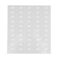 Label Tek Plastic Vodka Label - Clear with White Font, Water-Resistant - 2" x 1" - 100 count box