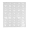 Label Tek Plastic Moscow Mule Label - Clear with White Font, Water-Resistant - 2" x 1" - 100 count box