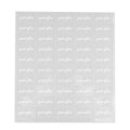 Label Tek Plastic Green Glow Label - Clear with White Font, Water-Resistant - 2" x 1" - 100 count box
