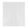 Label Tek Plastic Cheers Label - Clear with White Font, Water-Resistant - 2" x 1" - 100 count box