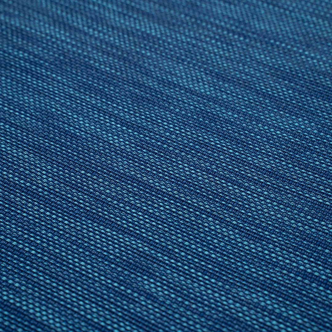 Sovereign Rectangle Blue Vinyl Woven Placemat - 16" x 12" - 6 count box