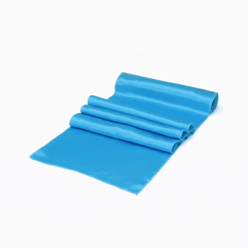 Table Tek Sky Blue Satin Table Runner - 12" x 108" - 10 count box