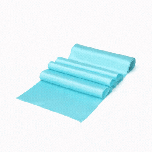 Table Tek Teal Satin Table Runner - 12" x 108" - 10 count box