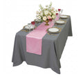 Table Tek Light Pink Satin Table Runner - 12" x 108" - 1 count box
