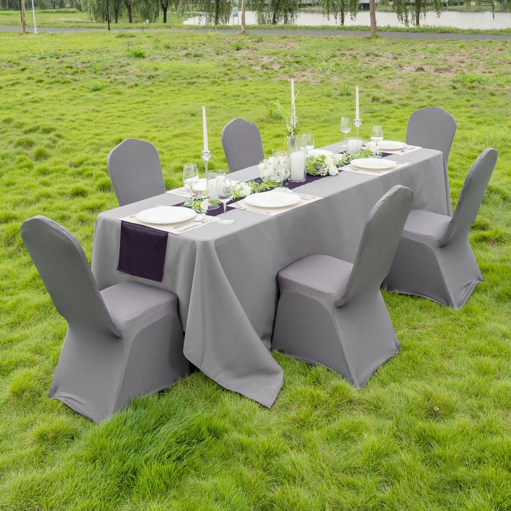 Table Tek Dark Purple Satin Table Runner - 12" x 108" - 10 count box