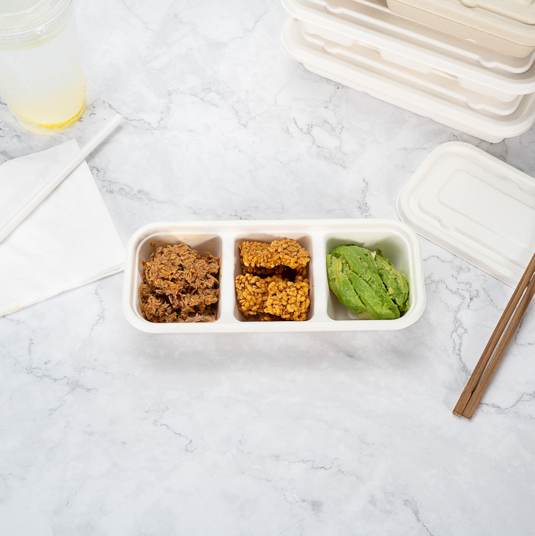 Pulp Tek Rectangle White Sugarcane / Bagasse Lid - Fits Catering Container - 100 count box