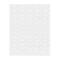 Label Tek Plastic Orange Label - Clear with White Font, Water-Resistant - 2" x 1" - 100 count box