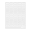 Label Tek Plastic Green Tea Label - Clear with White Font, Water-Resistant - 2" x 1" - 100 count box