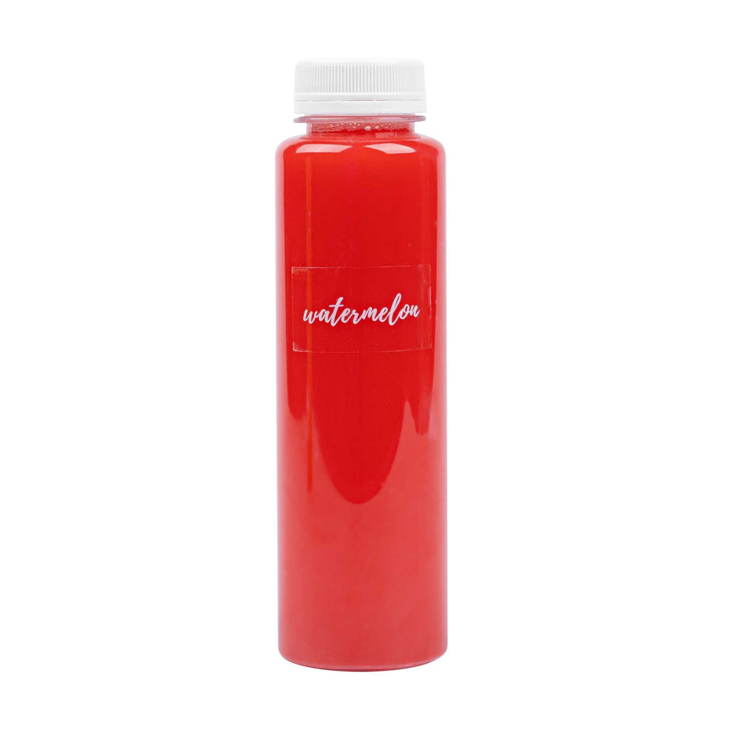 Label Tek Plastic Watermelon Label - Clear with White Font, Water-Resistant - 2" x 1" - 100 count box