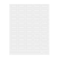 Label Tek Plastic Turmeric Label - Clear with White Font, Water-Resistant - 2" x 1" - 100 count box