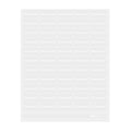 Label Tek Plastic Tamperproof Label - Clear with White Font, Water-Resistant - 2" x 1" - 100 count box