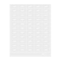 Label Tek Plastic Apple Label - Clear with White Font, Water-Resistant - 2" x 1" - 100 count box