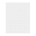 Label Tek Plastic Lemonade Label - Clear with White Font, Water-Resistant - 2" x 1" - 100 count box