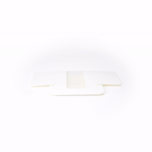 Pastry Tek White Paper Pastry / Cake Box - with Window - 7" x 6" x 4" - 100 count box