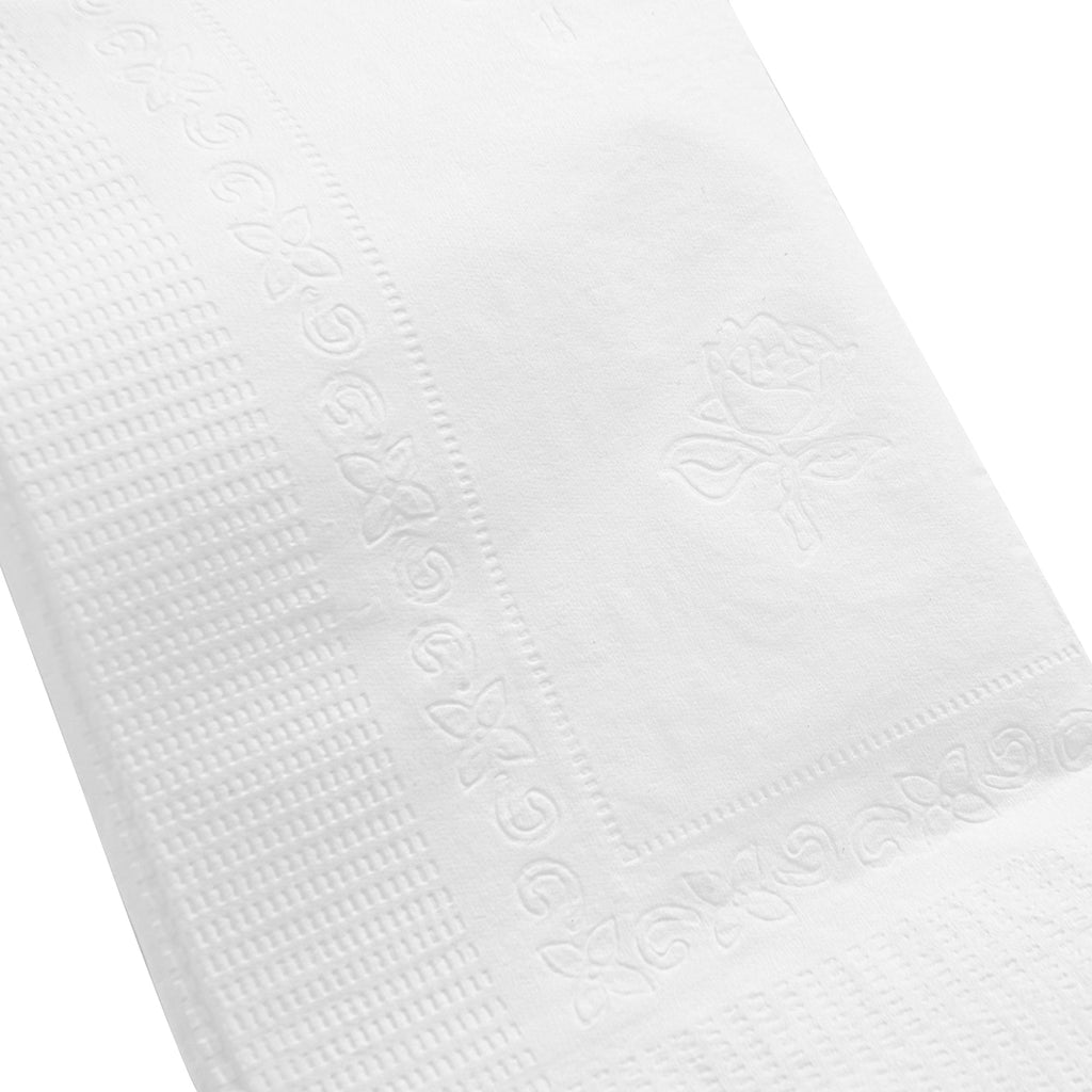 Saving Nature Rectangle White Paper Dinner Napkin - 2-Ply - 17" x 15" - 3000 count box