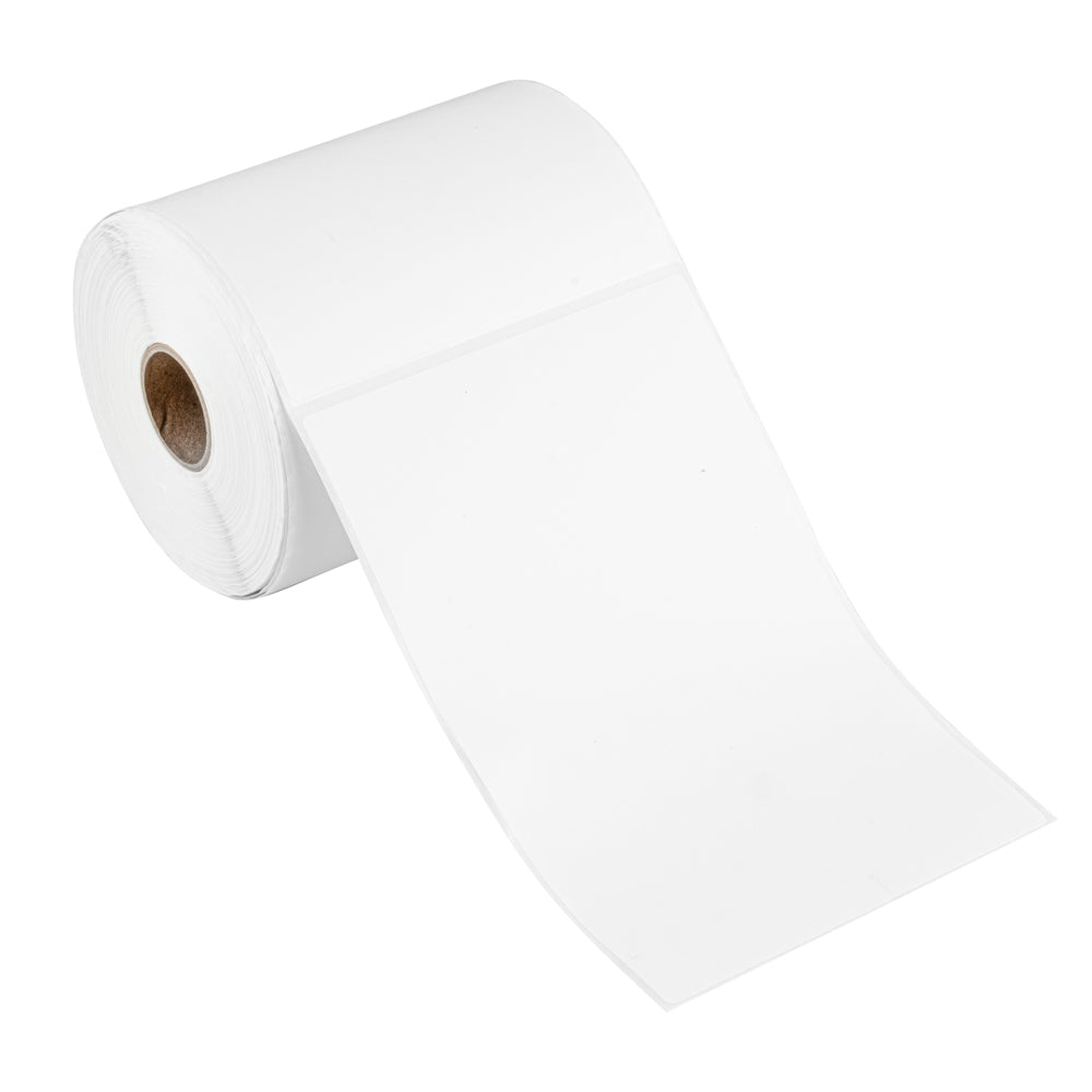 Label Tek White Paper Direct Thermal Label - 6" x 4" - 250 Labels x 10 Rolls