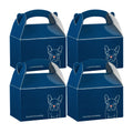 Bio Tek Frenchie Paper Gable Box / Take Out Container - Compostable - 4" x 2 1/2" x 2 1/2" - 100 count box
