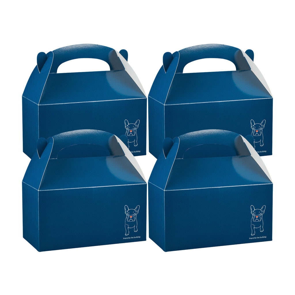 Bio Tek Frenchie Paper Gable Box / Take Out Container - Compostable - 9 1/2" x 5" x 5" - 100 count box
