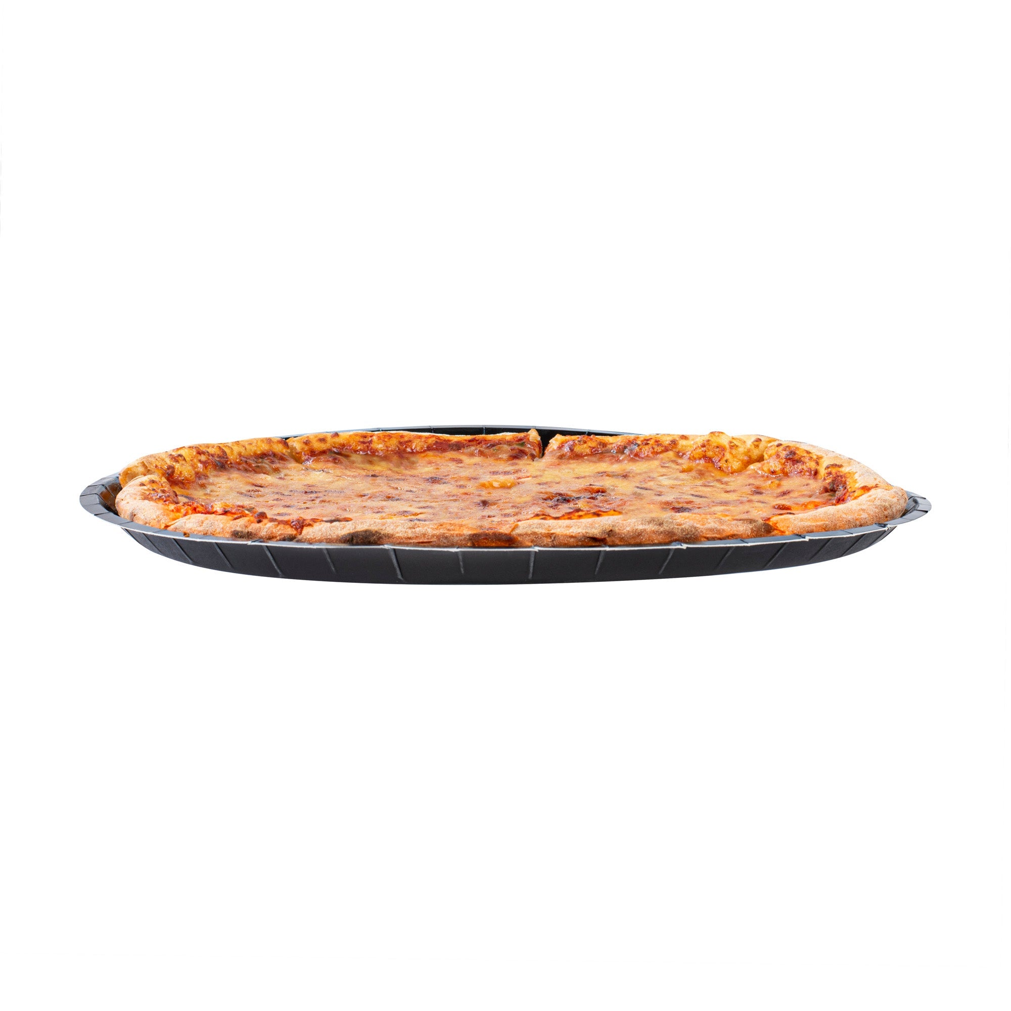 Eco Pie Round Black Paperboard Pizza Tray - Oven-Safe - 16" - 50 count box