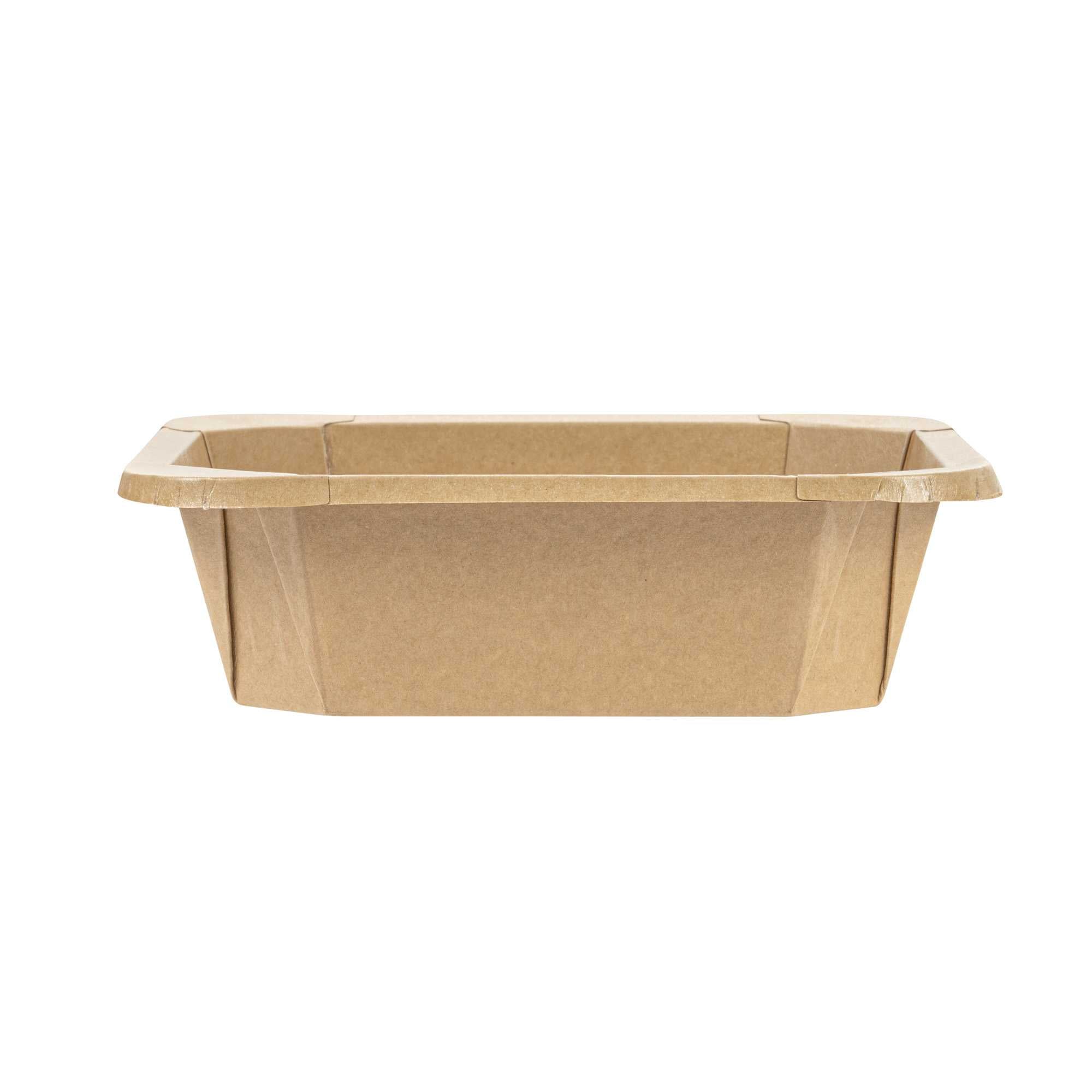 Sustain 34 oz Octagonal Kraft Paper Take Out Container - with PLA Lining, Compostable - 7" x 7" x 2" - 100 count box