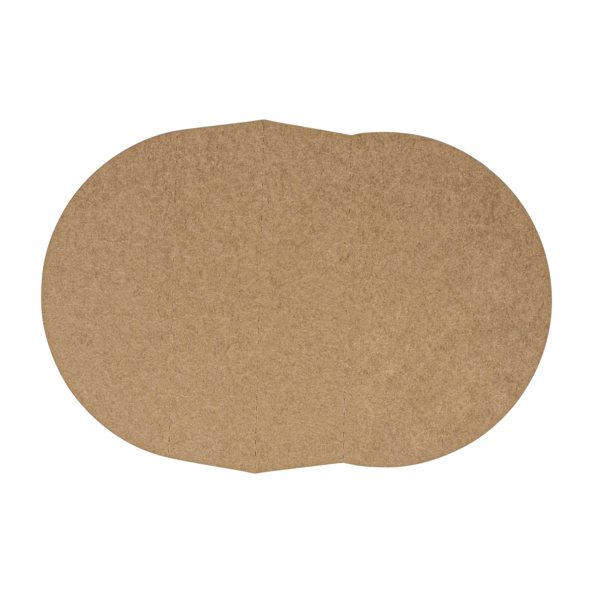 Bio Tek Kraft Paper 2-Compartment Insert - Fits 17, 25, 33 and 34 oz Containers - 200 count box