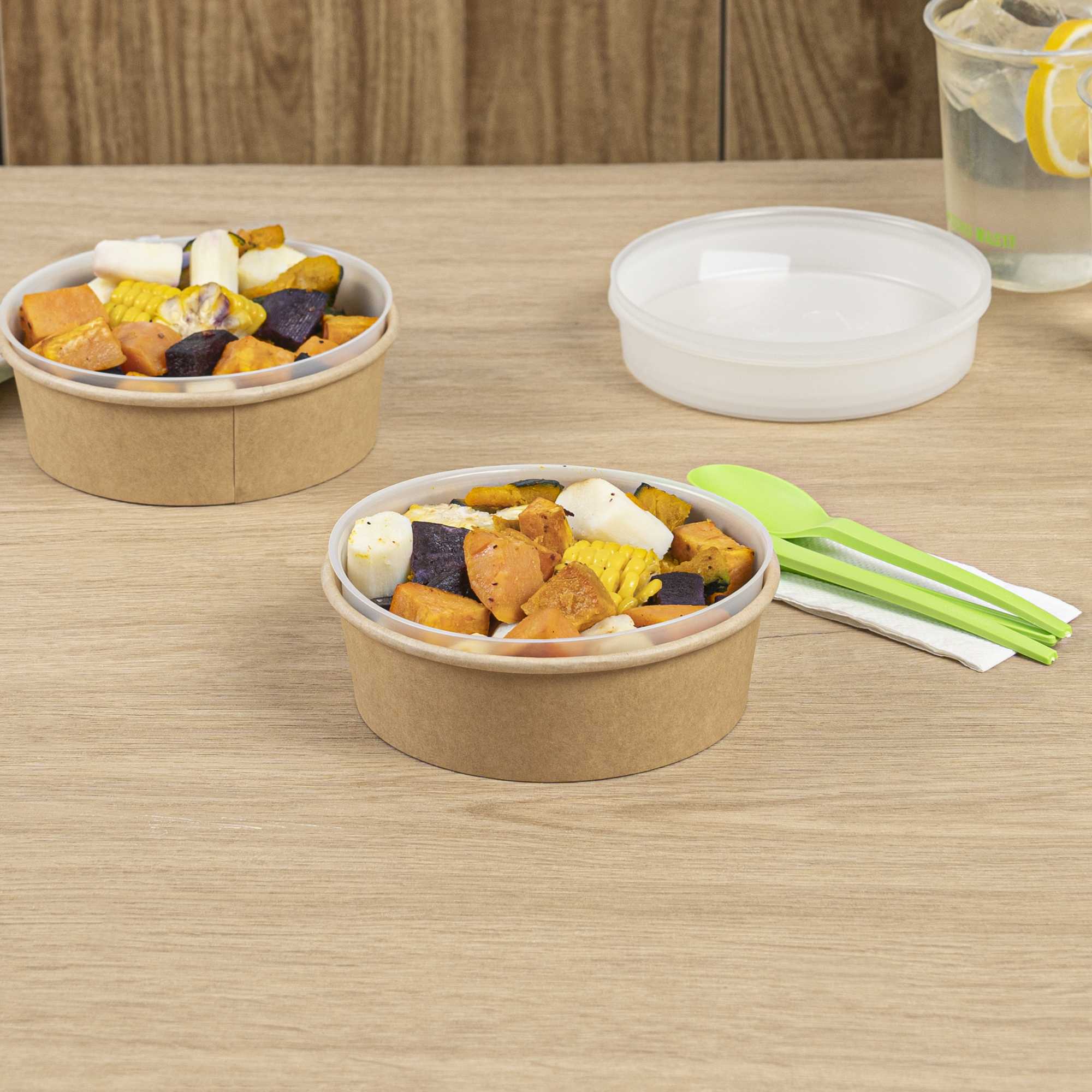 Bio Tek 12 oz White Plastic Insert Tray - Fits 17-45 oz Containers - 200 count box