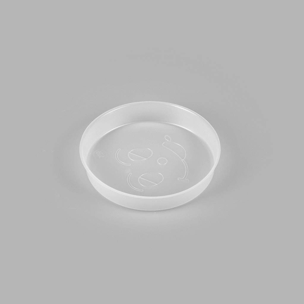 Bio Tek 12 oz White Plastic Insert Tray - Fits 17-45 oz Containers - 200 count box