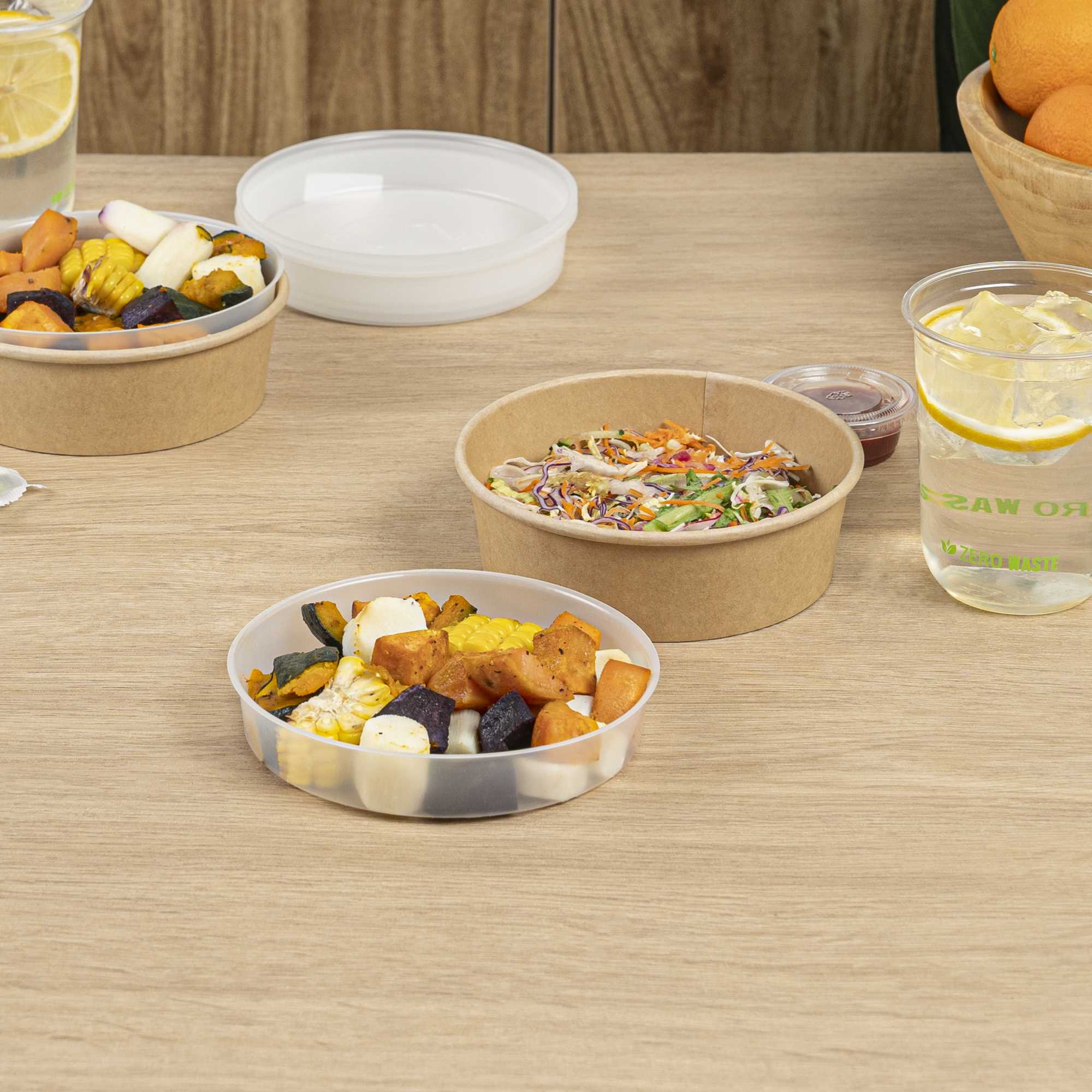 Bio Tek 12 oz White Plastic Insert Tray - Fits 17-45 oz Containers - 200 count box