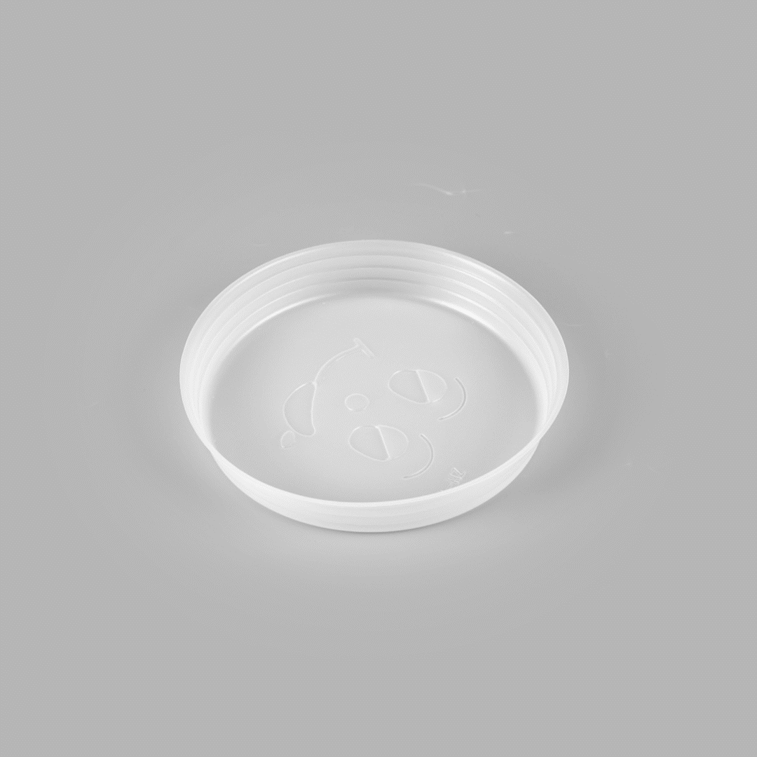 Bio Tek 16 oz White Plastic Insert Tray - Fits 17-45 oz Containers - 200 count box