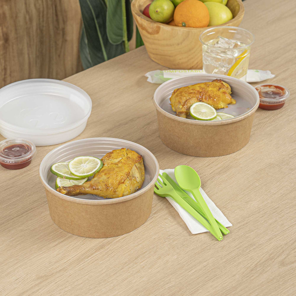 Bio Tek 16 oz White Plastic Insert Tray - Fits 17-45 oz Containers - 200 count box