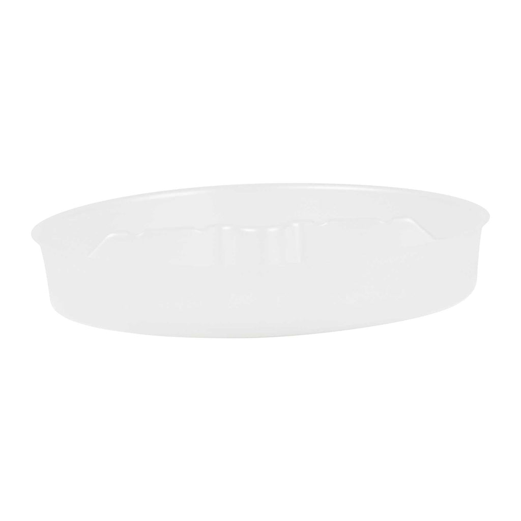 Bio Tek 15 oz White Plastic 2-Compartment Insert Tray - Fits 17-45 oz Containers - 200 count box