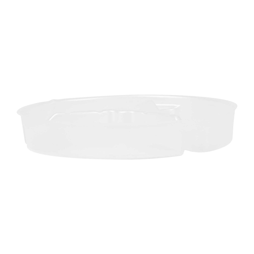 Bio Tek 15 oz White Plastic 3-Compartment Insert Tray - Fits 17-45 oz Containers - 200 count box