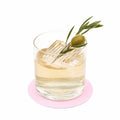 Bar Lux Round Pink Paper Coaster - 3 1/2" - 1000 count box