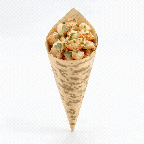 Bambuddha 3 oz Natural Bamboo Medium Cone - 5" x 2" x 2" - 200 count box