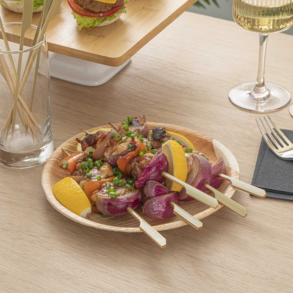 Pixy Natural Bamboo Paddle Skewer - 8" - 1000 count box