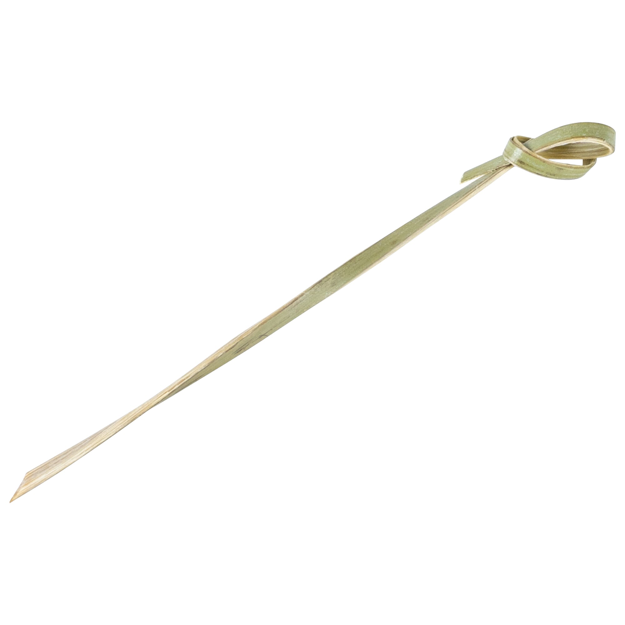 Pixy Natural Bamboo Twisted Knot Pick - 4" x 1/2" - 1000 count box