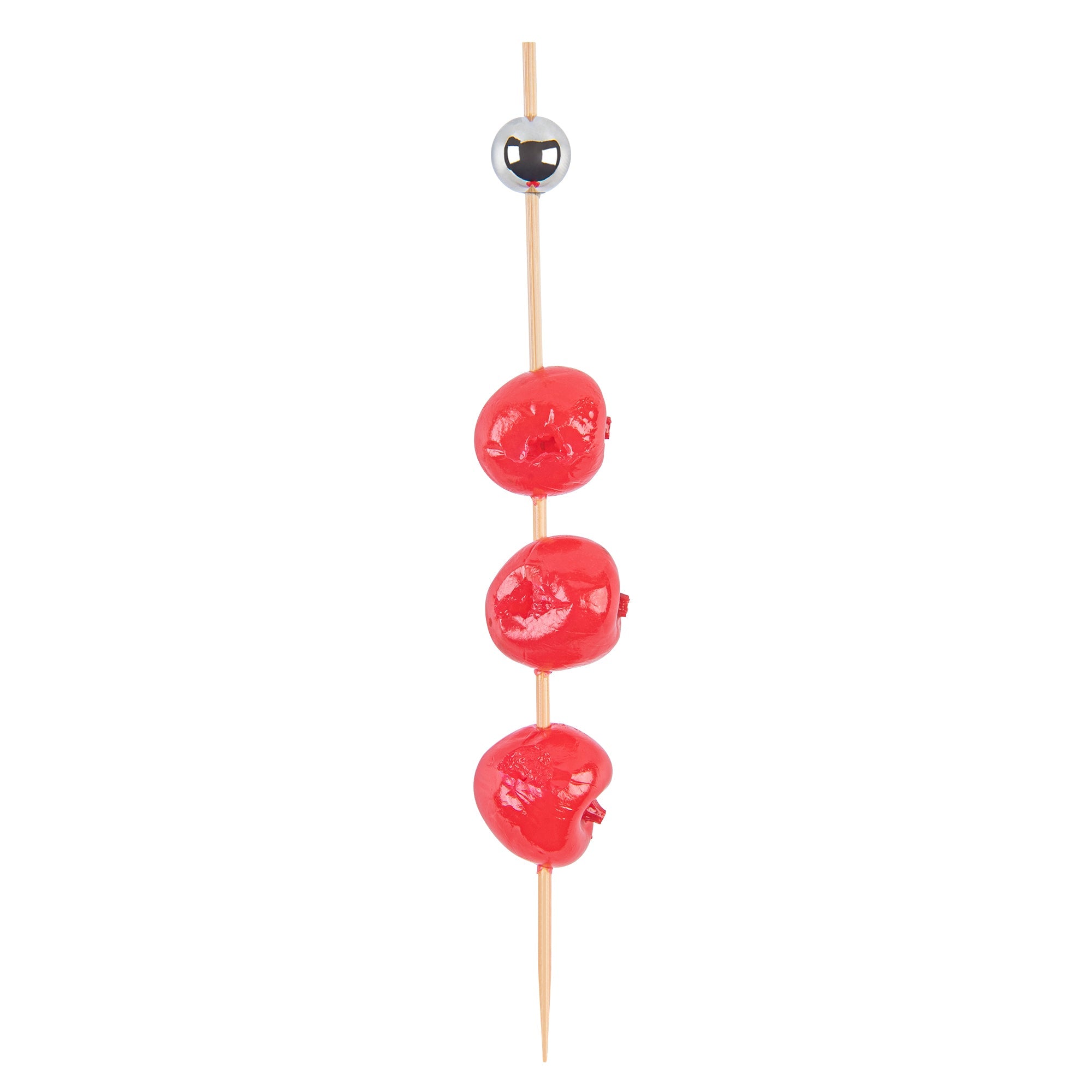 Pixy Silver Bamboo Sphere Skewer - 6" - 1000 count box