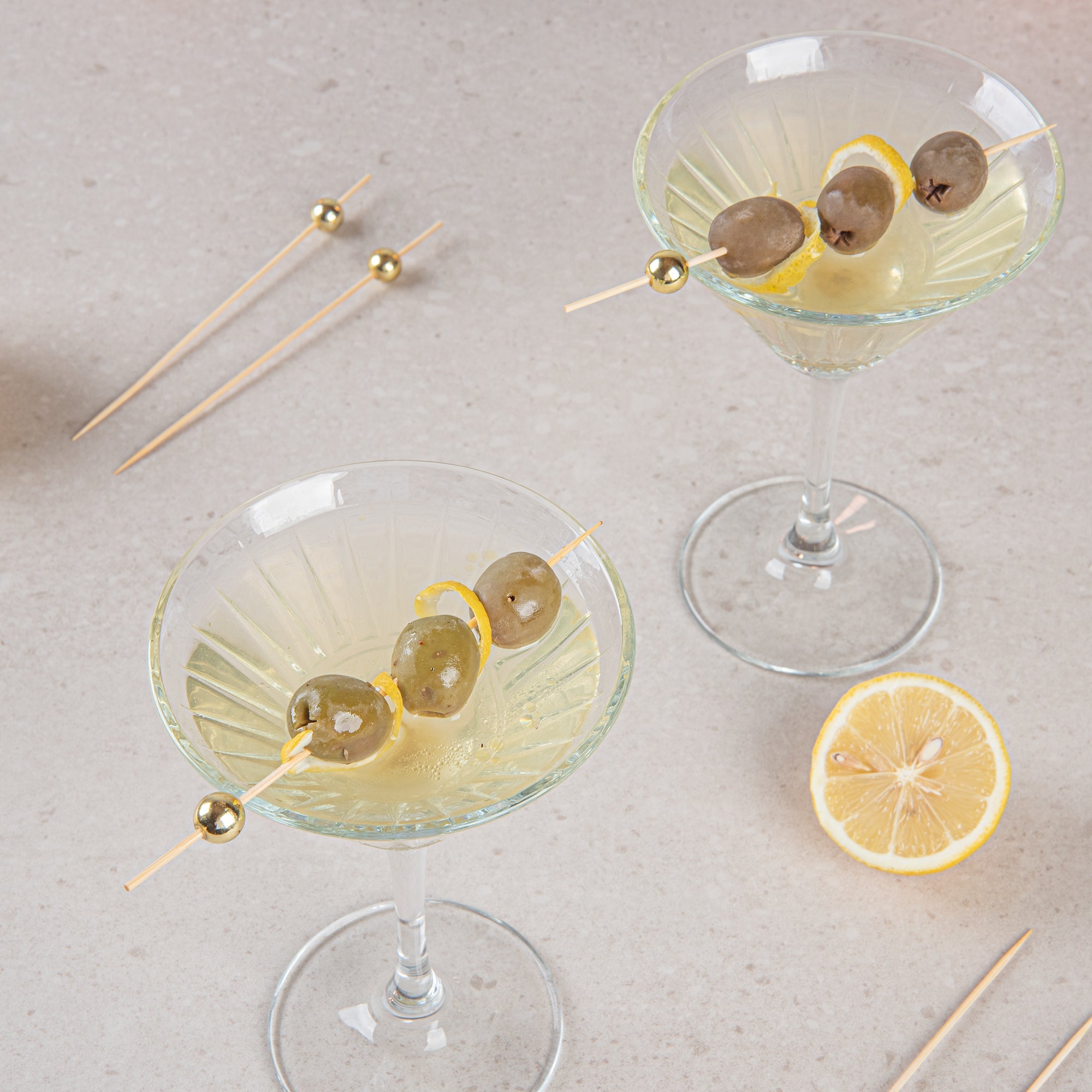 Pixy Gold Bamboo Sphere Skewer - 6" - 1000 count box